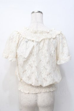 画像3: axes femme / 総レースクロプトトップス M 生成り Y-25-07-21-044-AX-TO-SZ-ZY