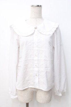画像1: Honey Cinnamon / セーラーブラウス F 白 Y-25-07-21-045-LO-BL-SZ-ZY