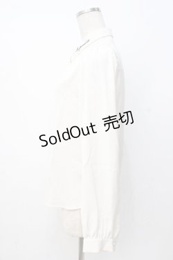 画像2: Fi.n.t / リボンタイ付きロゴ刺繍衿ブラウス 生成り Y-25-07-21-048-CA-BL-SZ-ZT0725Y