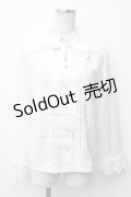 axes femme POETIQUE / ボウタイフリルクラシックブラウス  白 Y-25-07-21-050-AX-BL-SZ-ZY