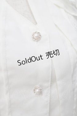 画像4: axes femme POETIQUE / ボウタイフリルクラシックブラウス  白 Y-25-07-21-050-AX-BL-SZ-ZY