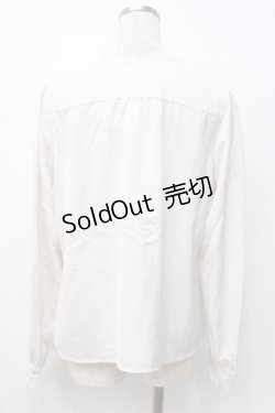 画像3: Fi.n.t / タイ付きレースフリルブラウス  白 Y-25-07-21-051-CA-BL-SZ-ZY