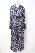 axes femme / ローズレターパジャマセット  紺 Y-25-07-21-052-AX-TO-SZ-ZY