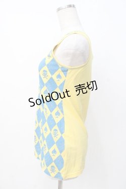画像2: ALGONQUINS / スカルタンクトップ  イエロー Y-25-07-21-055-AL-TO-SZ-ZY