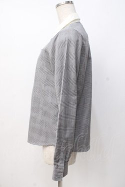 画像2: Fi.n.t / チェックブラウス  グレー Y-25-07-21-057-CA-BL-SZ-ZY