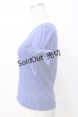 画像2: Emily Temple cute / リボンパフカットソー  青 Y-25-07-21-060-ET-TO-SZ-ZT102