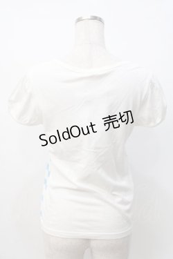 画像3: Emily Temple cute / フラワーボーダーパフカットソー  白 Y-25-07-21-061-ET-TO-SZ-ZT195