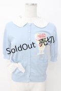 Jane Marple / gelle dr fruitsのデパコージュカーディガン  サックス Y-25-07-21-065-JM-TO-SZ-ZY