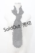 h.naoto Blood / レースアップネクタイ  黒 Y-25-07-21-011-HN-ZA-SZ-ZY