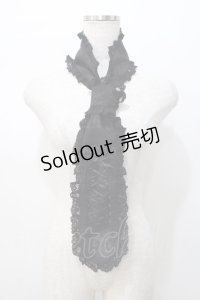 h.naoto Blood / レースアップネクタイ  黒 Y-25-07-21-011-HN-ZA-SZ-ZY
