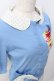 画像4: Jane Marple / gelle dr fruitsのデパコージュカーディガン  サックス Y-25-07-21-065-JM-TO-SZ-ZY (4)