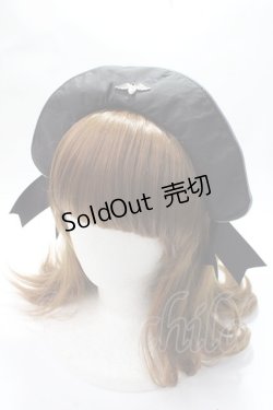 画像1: metamorphose / Little Nurse キャップ風カチューシャ  黒 Y-25-07-21-012-ME-AC-SZ-ZY