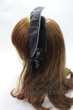 画像2: metamorphose / Little Nurse キャップ風カチューシャ  黒 Y-25-07-21-012-ME-AC-SZ-ZY