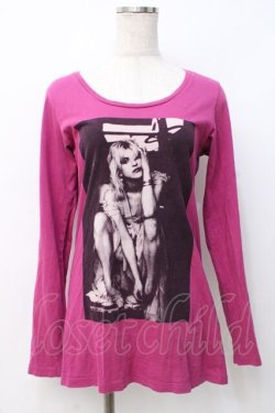 画像1: HYSTERIC GLAMOUR / COURTNE LOVE/FEEL WORSE pt T-SH F パープル Y-25-07-21-079-PU-TS-SZ-ZY