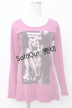 画像1: HYSTERIC GLAMOUR / COURTNE LOVE/FEEL WORSE pt T-SH F パープル Y-25-07-21-079-PU-TS-SZ-ZY