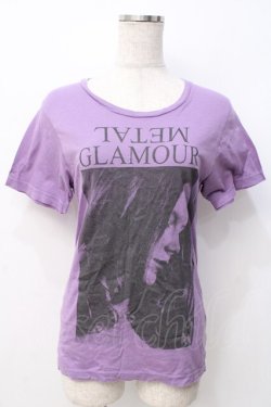 画像1: HYSTERIC GLAMOUR / ヒスガールラメTシャツ F パープル Y-25-07-21-080-PU-TS-SZ-ZY