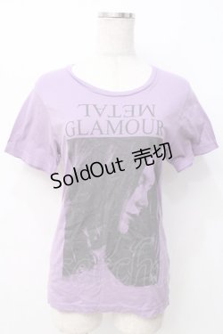 画像1: HYSTERIC GLAMOUR / ヒスガールラメTシャツ F パープル Y-25-07-21-080-PU-TS-SZ-ZT021