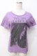 画像1: HYSTERIC GLAMOUR / ヒスガールラメTシャツ F パープル Y-25-07-21-080-PU-TS-SZ-ZY (1)