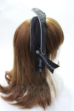画像4: metamorphose / Little Nurse キャップ風カチューシャ  黒 Y-25-07-21-012-ME-AC-SZ-ZY