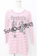 HYSTERIC GLAMOUR / ヒスガールボーダーTシャツ F ピンク Y-25-07-21-081-PU-TS-SZ-ZY