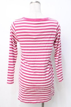 画像3: HYSTERIC GLAMOUR / ヒスガールボーダーTシャツ F ピンク Y-25-07-21-081-PU-TS-SZ-ZY