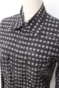 画像4: HYSTERIC GLAMOUR / スカル×スター総柄シャツ F 黒 Y-25-07-21-082-PU-BL-SZ-ZY