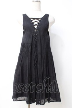 画像1: HYSTERIC GLAMOUR / ヒスベア刺繍ワンピ F 黒 Y-25-07-21-085-PU-OP-SZ-ZY