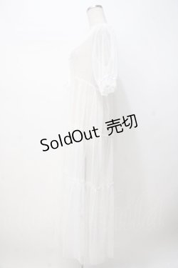 画像2: axes femme POETIQUE / 透かし裾レースロングカーディガン  白 Y-25-07-21-089-AX-TO-AS-ZY