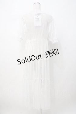 画像3: axes femme POETIQUE / 透かし裾レースロングカーディガン  白 Y-25-07-21-089-AX-TO-AS-ZY