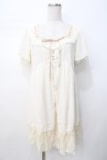 axes femme / レース生地切替スリットチュニ M 生成り Y-25-07-21-093-AX-OP-SZ-ZY