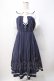 画像1: axes femme POETIQUE / ストライプドッキングワンピース M 紺 Y-25-07-21-098-AX-OP-SZ-ZY (1)