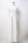 画像1: Ank Rouge / VintageLikeワンピース M 白 Y-25-07-21-101-CA-OP-SZ-ZT183 (1)