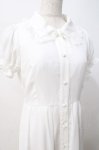 画像4: Ank Rouge / VintageLikeワンピース M 白 Y-25-07-21-101-CA-OP-SZ-ZT183 (4)