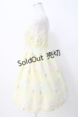 画像2: Leur Getter / アイスキャンディーキャミワンピース  イエロー Y-25-07-21-105-LU-OP-SZ-ZT197