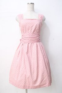 Jane Marple / ドットサンドレス  ピンク Y-25-07-21-106-JM-OP-SZ-ZY