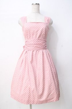 画像1: Jane Marple / ドットサンドレス  ピンク Y-25-07-21-106-JM-OP-SZ-ZY