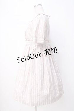 画像2: MILK / ストライプ半袖ワンピース  ピンク Y-25-07-21-107-ML-OP-SZ-ZY