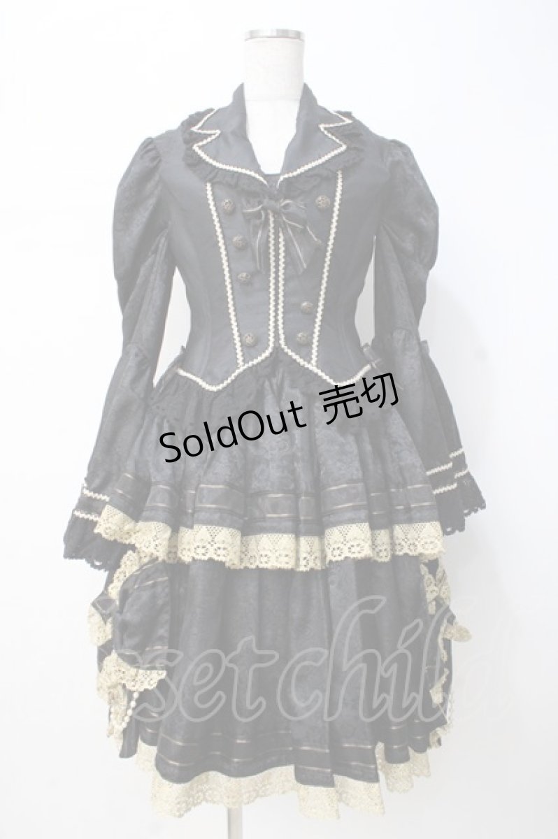画像1: ALICE and the PIRATES / ALICE and the PIRATES×HIZAKI（Versailles）ワンピース  黒 Y-25-07-21-110-PA-OP-SZ-ZY (1)