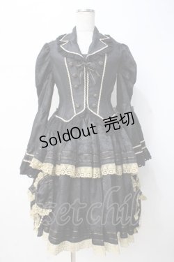 画像1: ALICE and the PIRATES / ALICE and the PIRATES×HIZAKI（Versailles）ワンピース  黒 Y-25-07-21-110-PA-OP-SZ-ZY