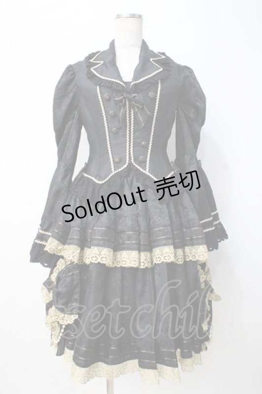 画像1: ALICE and the PIRATES / ALICE and the PIRATES×HIZAKI（Versailles）ワンピース  黒 Y-25-07-21-110-PA-OP-SZ-ZY (1)