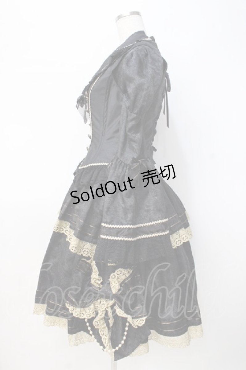 画像2: ALICE and the PIRATES / ALICE and the PIRATES×HIZAKI（Versailles）ワンピース  黒 Y-25-07-21-110-PA-OP-SZ-ZY (2)