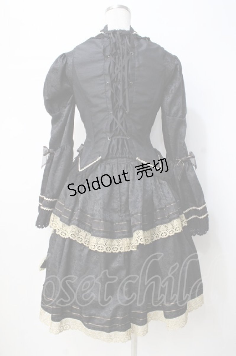 画像3: ALICE and the PIRATES / ALICE and the PIRATES×HIZAKI（Versailles）ワンピース  黒 Y-25-07-21-110-PA-OP-SZ-ZY (3)