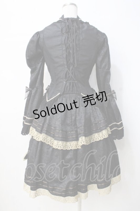 画像3: ALICE and the PIRATES / ALICE and the PIRATES×HIZAKI（Versailles）ワンピース  黒 Y-25-07-21-110-PA-OP-SZ-ZY (3)