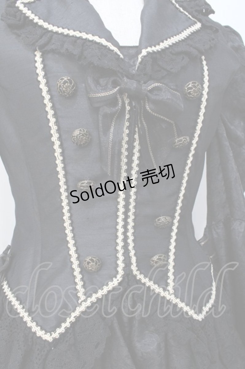 画像4: ALICE and the PIRATES / ALICE and the PIRATES×HIZAKI（Versailles）ワンピース  黒 Y-25-07-21-110-PA-OP-SZ-ZY (4)