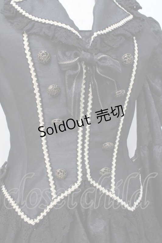 画像4: ALICE and the PIRATES / ALICE and the PIRATES×HIZAKI（Versailles）ワンピース  黒 Y-25-07-21-110-PA-OP-SZ-ZY (4)