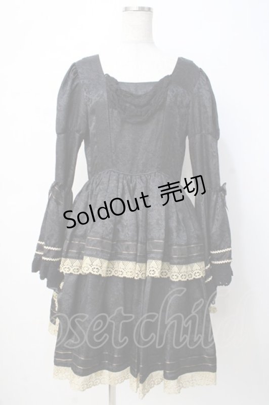 画像5: ALICE and the PIRATES / ALICE and the PIRATES×HIZAKI（Versailles）ワンピース  黒 Y-25-07-21-110-PA-OP-SZ-ZY (5)