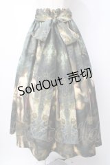 microcosm / 黄金の林檎　ギャザースカート  グリーン Y-25-07-21-111-GO-SK-SZ-ZY