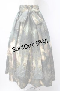 microcosm / 黄金の林檎　ギャザースカート  グリーン Y-25-07-21-111-GO-SK-SZ-ZY