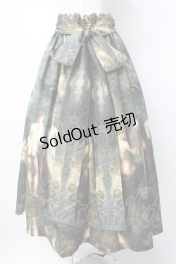 画像1: microcosm / 黄金の林檎　ギャザースカート  グリーン Y-25-07-21-111-GO-SK-SZ-ZY