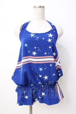 画像1: MILK / starスカーフキャミ  青 Y-25-07-21-112-ML-TO-SZ-ZY